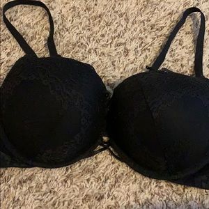 La Senza Beyond Sexy Black PushUp Bra 34D Lace